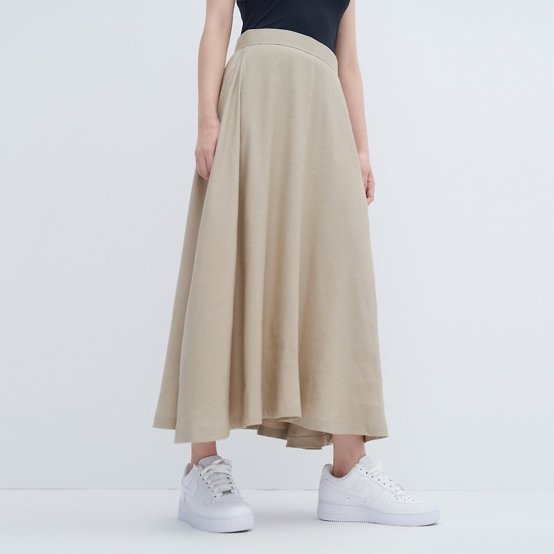 Round Skirt - Skirts - Cotton & Hemp Khaki
