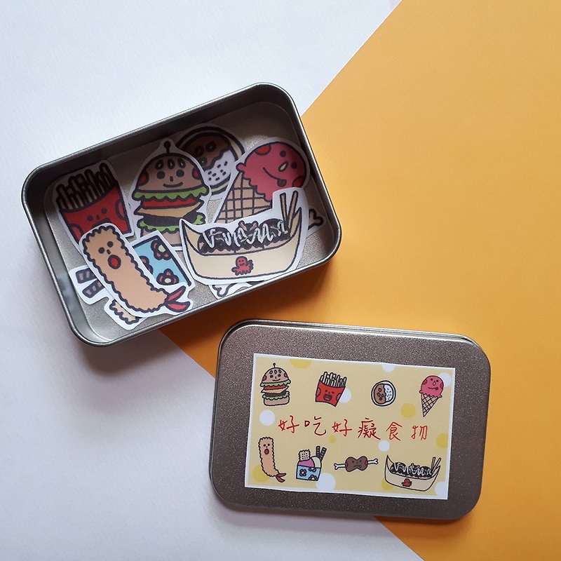 【CHIHHSIN Xiaoning】【Steel Box】Delicious and crazy food - Stickers - Paper 