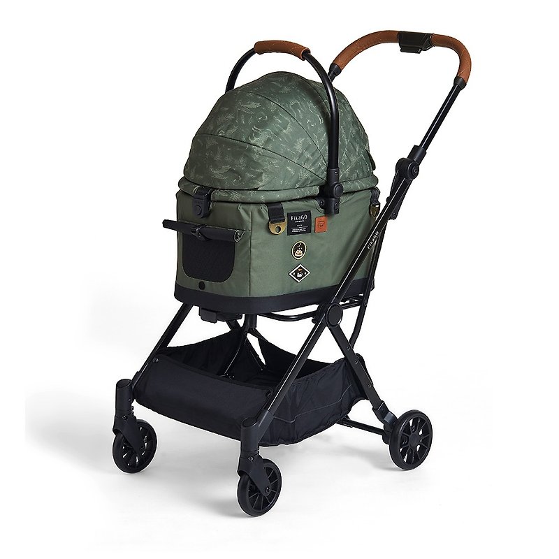 FLYTTA  | Detachable Carrier | Multifunction Pet Travel System | Oslo Green - Pet Carriers - Other Materials 