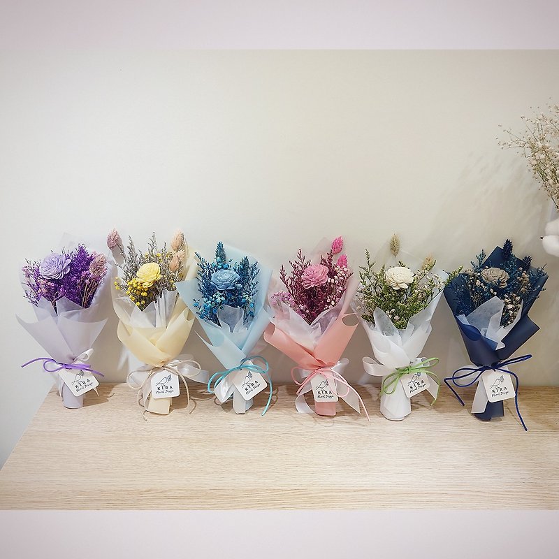 Small bouquet of preserved flowers/preserved flowers/dried bouquet/bouquet/Valentine's Day bouquet/Chinese Valentine's Day - Dried Flowers & Bouquets - Plants & Flowers Pink