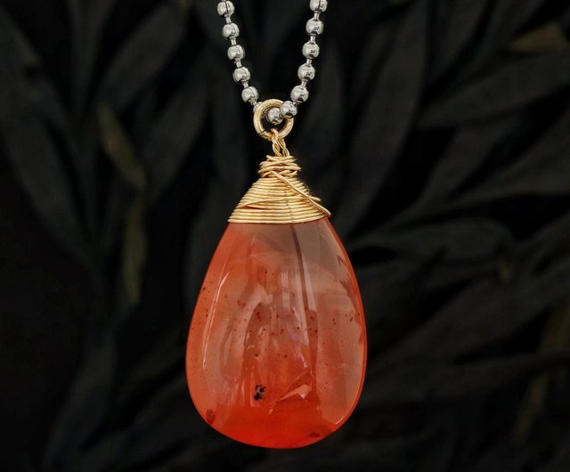 red agate pendant