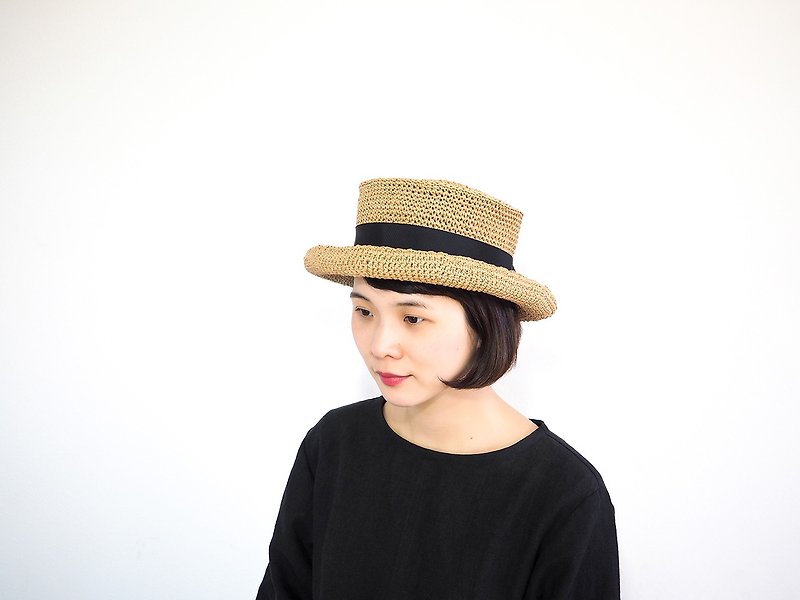 KIKONO帽子【Lala-ララ】 - 帽子 - その他の素材 ブラウン