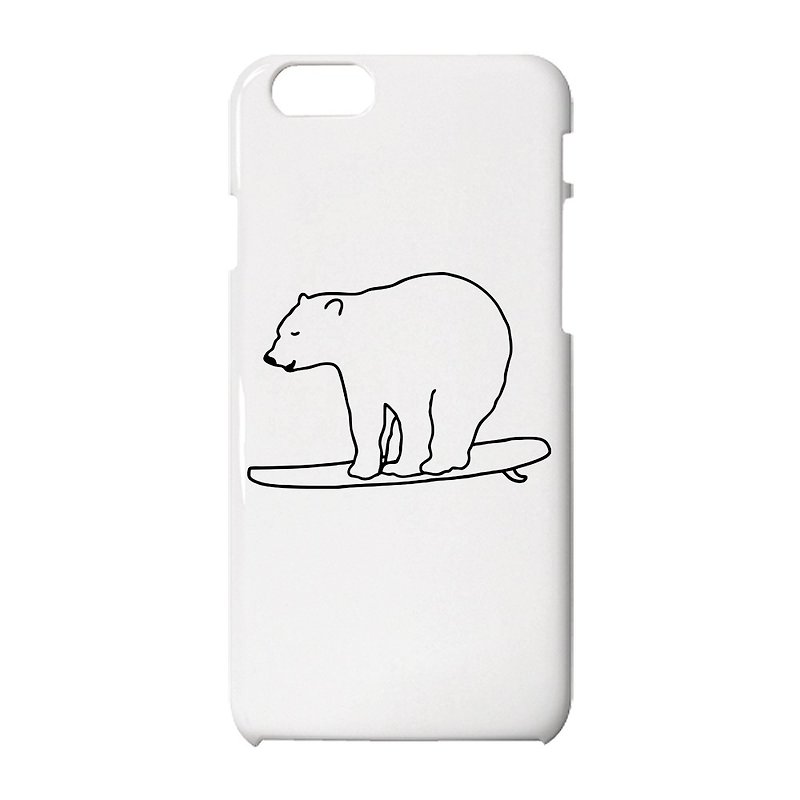 Surfing Bear iPhone case - Phone Cases - Plastic White