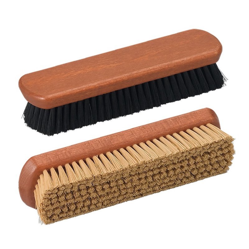 Professional shoe brush length 18cm made in Germany - Other - Wood Khaki