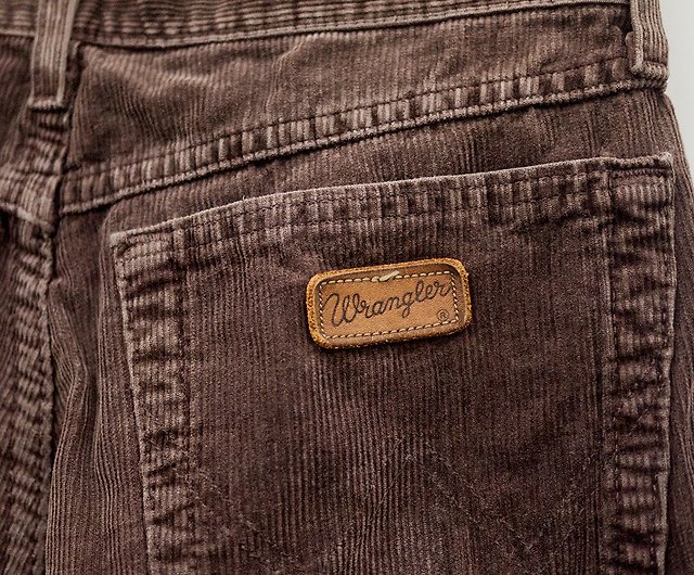 WRANGLER Dark coffee corduroy pants trousers vintage used - Shop  afterworktw Men's Pants - Pinkoi