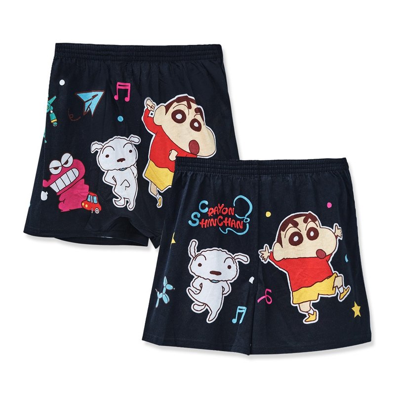 [ONEDER Wanda] Crayon Shin-chan Nohara Shinnosuke Home Flat Pants Adult Cotton Boxer Pants - ชุดชั้นในผู้หญิง - ผ้าฝ้าย/ผ้าลินิน 