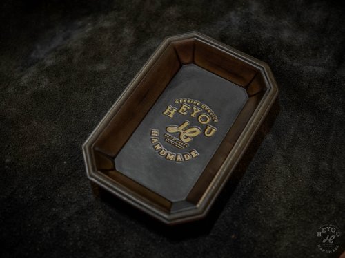 HEYOU Art&Craft Department Leather Tray 皮革置物盤 墨綠色