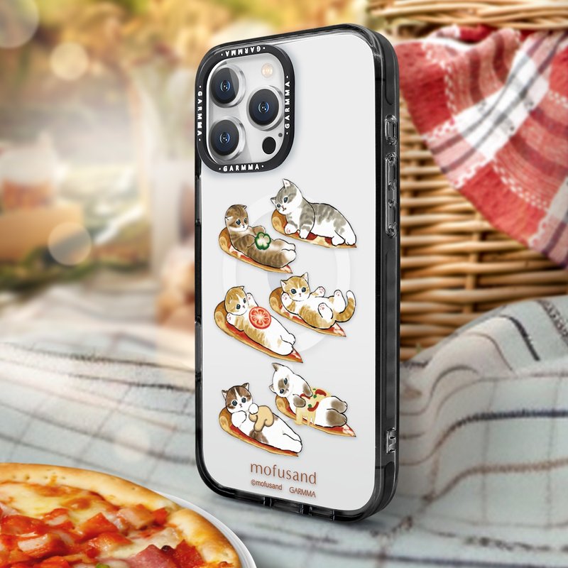 GARMMA Mofusand iPhone 16 series magnetic protective case for baking pizza - Phone Cases - Plastic 