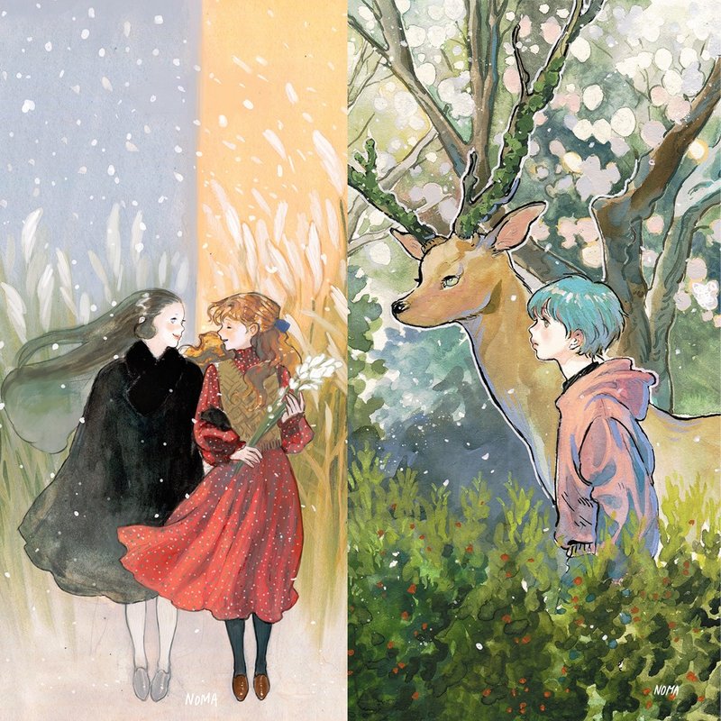 2 Postcards_Season / NOMA - 卡片/明信片 - 紙 