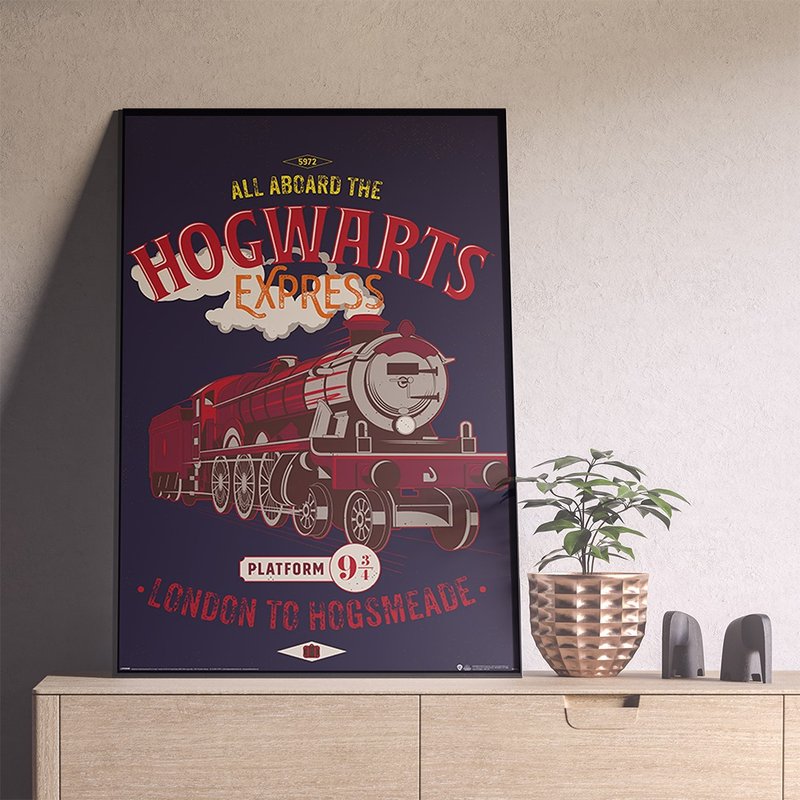 【Harry Potter】 Hogwarts Express Promotional Poster / HOGWARTS / HARRY POTTER - โปสเตอร์ - กระดาษ หลากหลายสี