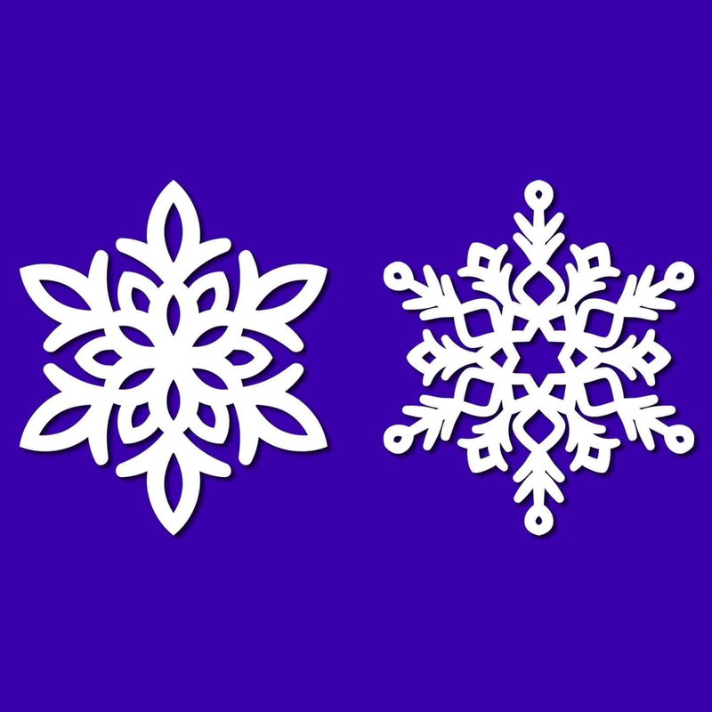 Snowflake svg, snowflake template, snowflake eps, snowflake png, Cricut, SVG - 圖文模板設計 - 其他材質 