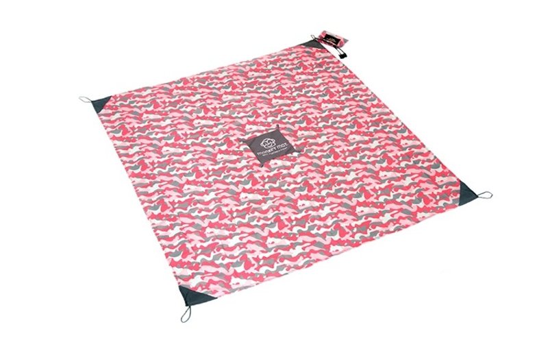 Yimono代理~ 美國Monkey Mat， 可收納，大面積，防潑水，隨身攜帶野餐墊 (迷彩粉) - 野餐墊 - 塑膠 粉紅色