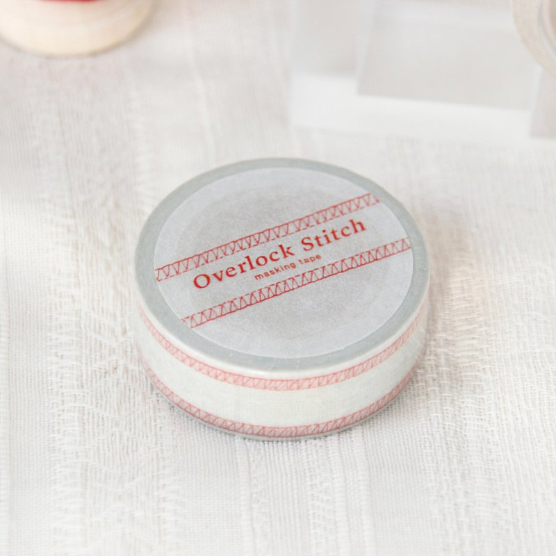 Overlock Stitch Masking Tape | Red - Washi Tape - Paper Red