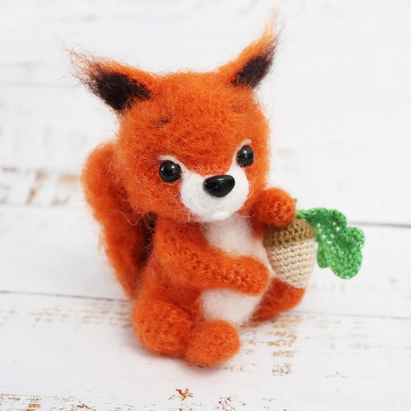 Crochet pattern Fluffy Squirrel, PDF Digital Download, DIY amigurumi tutorial - 手工藝教學/工具書 - 其他材質 