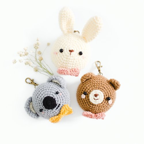 Crochet Keychain, Animals Keychain, Crocheted Amigurumi key rings, fox  keyrings - Shop MagictoysBY Keychains - Pinkoi