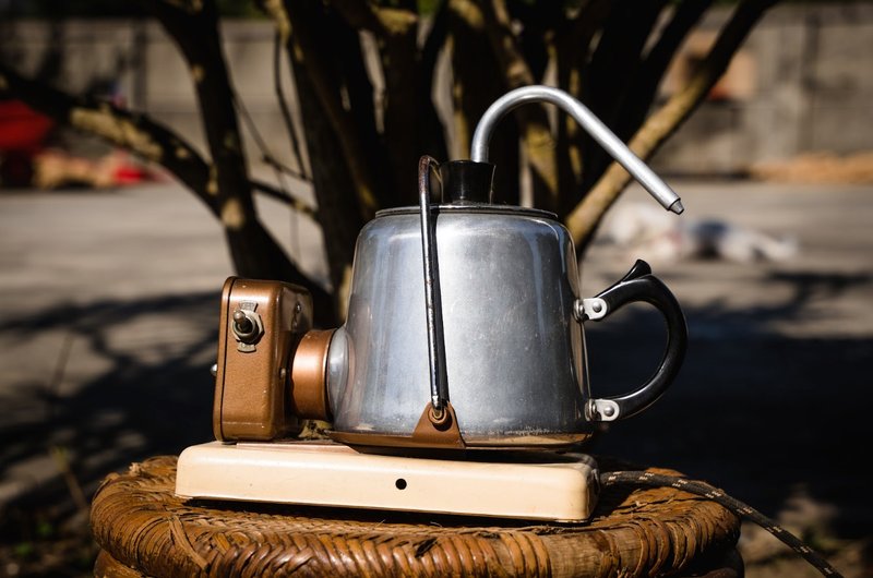 British style water boiling tea set produced in 1952 - ถ้วย - โลหะ 