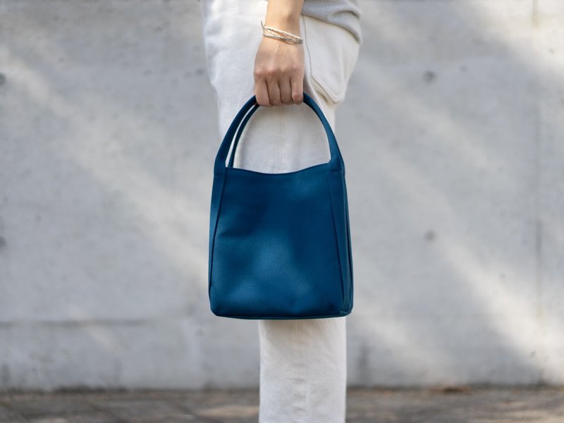 Shiribari tote S blue - Handbags & Totes - Cotton & Hemp Blue