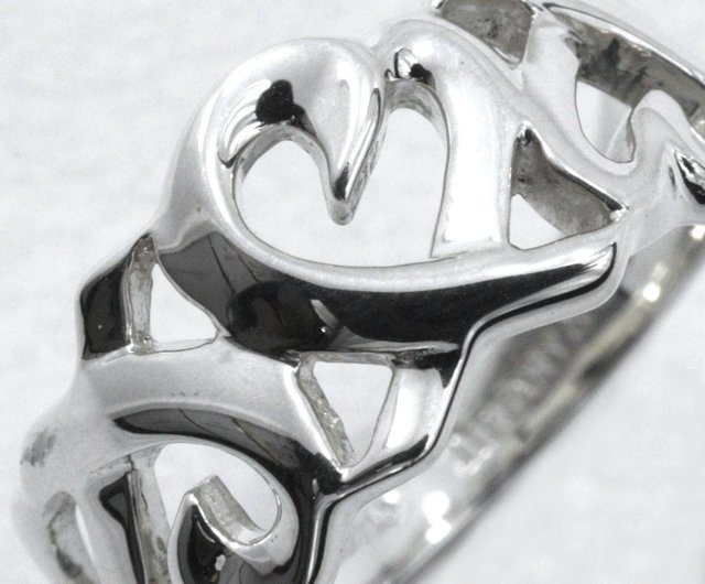 日本直送】ティファニー TIFFANY&Co. トリプルラビングハート 8号 指輪