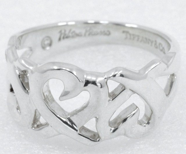日本直送】ティファニー TIFFANY&Co. トリプルラビングハート 8号 指輪