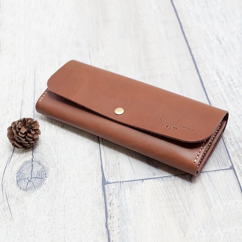 Classic Long Wallet Genuine Leather - Wallets - Genuine Leather Brown
