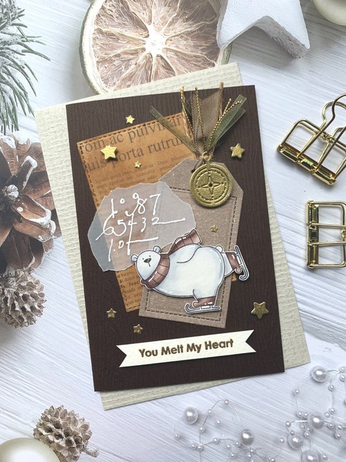 Pei's small world 祝福卡片/心意卡片/手工卡片/母親節卡片 You melt my heart