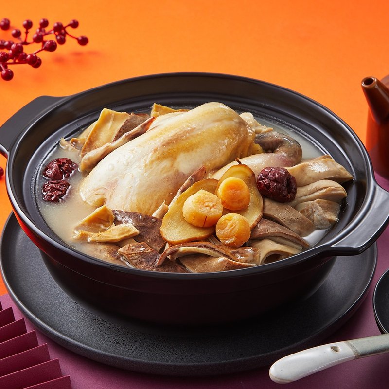(預購)【錦霞樓】胡椒豬肚干貝雞湯-2200g(固形物850g) - 其他 - 其他材質 紅色