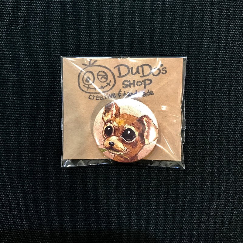 Hand-painted illustration small badge small badge pin | Chihuahua--A - เข็มกลัด/พิน - โลหะ 