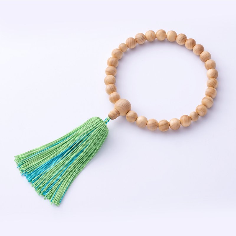 HIGHLIGHT　LIFE / 青草綠×湖水藍 - 手鍊/手環 - 木頭 