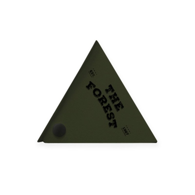 In stock THE FOREST flat triangular coin purse - กระเป๋าสตางค์ - เส้นใยสังเคราะห์ สีเขียว