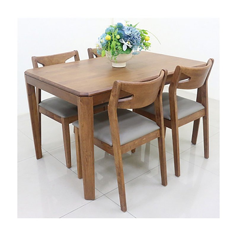 4.3 feet dining table light walnut (Jack) home decoration - Dining Tables & Desks - Wood Brown