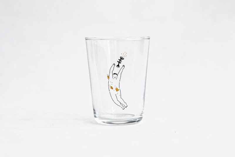 【+t企劃】愛情電波 在一起吧 _男生版 - 玻璃杯 - 玻璃 透明