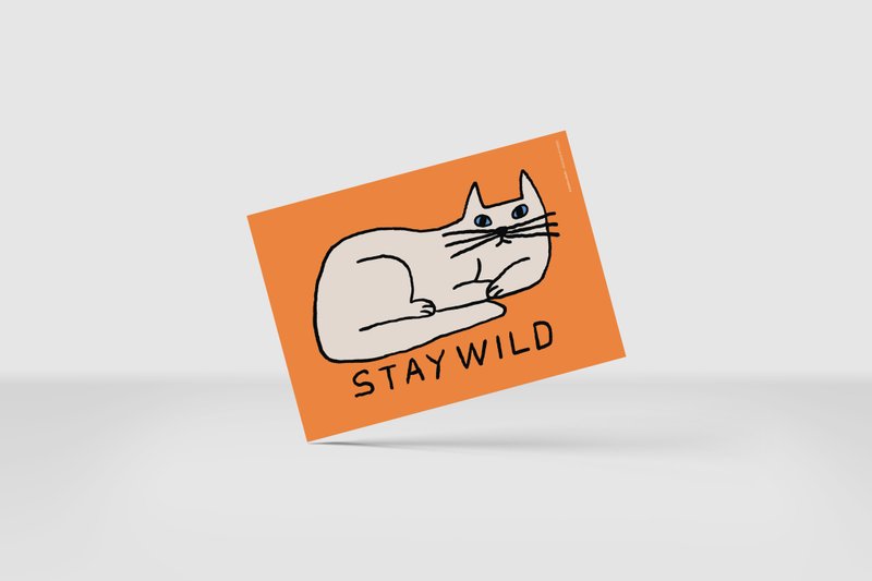 Staywild card (A5/A6) - Cards & Postcards - Paper Orange