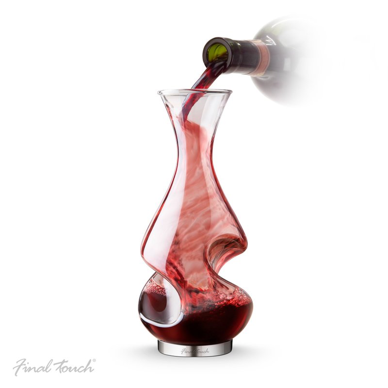 Final Touch 扭紋形玻璃醒酒器 375ml - 酒杯/酒器 - 玻璃 