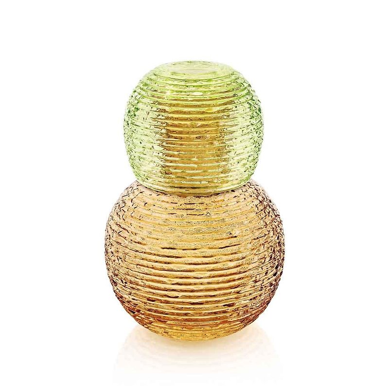 MULTICOLOR系列-700ml二合一手工圓弧杯壺組(橘) - 水壺/水瓶 - 玻璃 橘色
