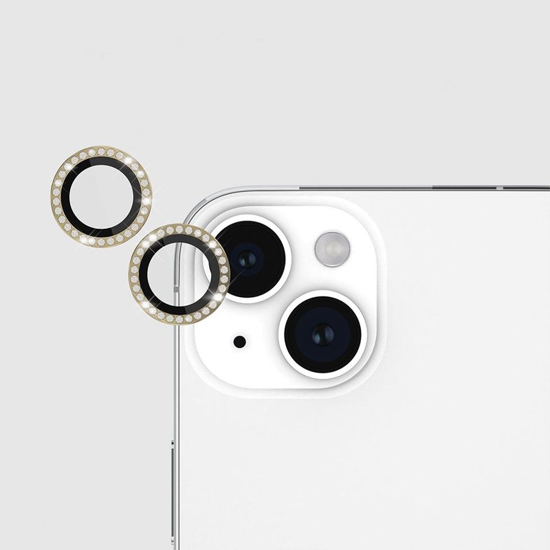 【kate spade】iPhone 15 / iPhone 15 Plus 鏡頭晶鑽貼 - 平板/電腦保護殼/保護貼 - 玻璃 透明