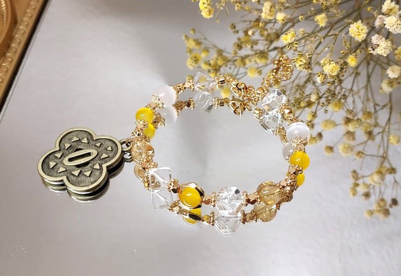 【鬼滅之刃】我妻善逸 | 同人印象水晶DIY設計手鏈- 客製化禮物 - 手鍊/手環 - 水晶 