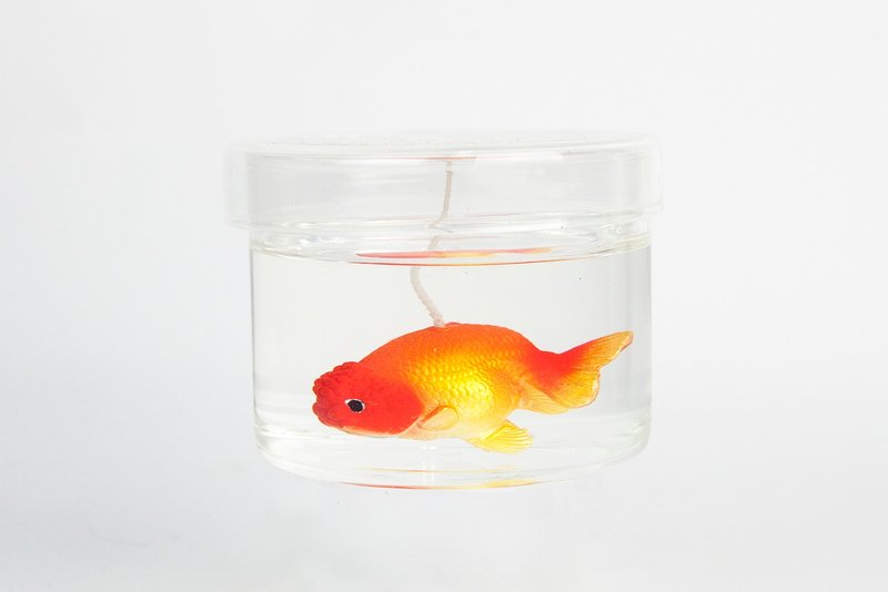 Ranchu Goldfish Candle - orange 300ml - Candles & Candle Holders - Wax 