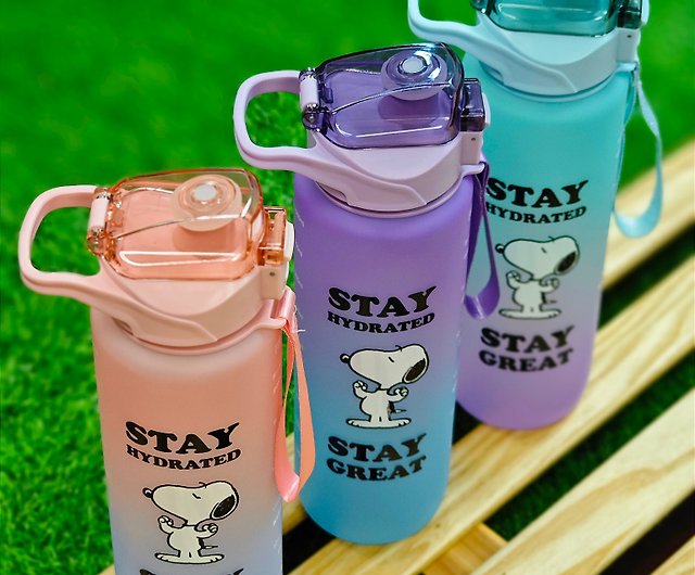 Snoopy Stainless Steel Thermos Cup Large Capacity with Straw Mug Coffee Mug  Portable Sports Water BottleLeakproof Drinking Mugs