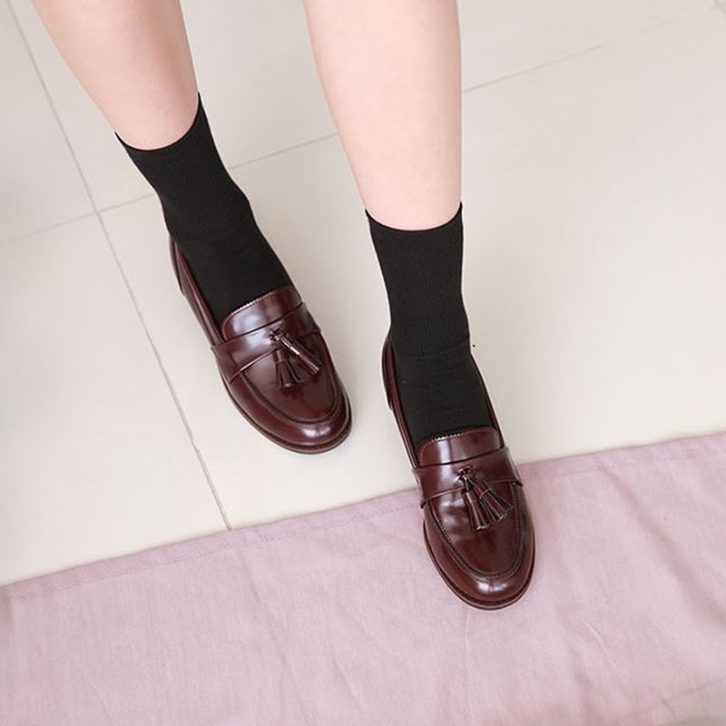 PRE-ORDER – 韓國人手製 MACMOC Movin (WINE) 流蘇樂福鞋 - 女牛津鞋/樂福鞋 - 人造皮革 