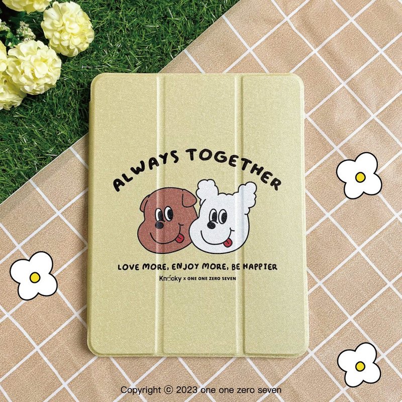 iPad 插畫家聯名保護殼【Always Together經典款】 - 平板/電腦保護殼/保護貼 - 其他材質 黃色