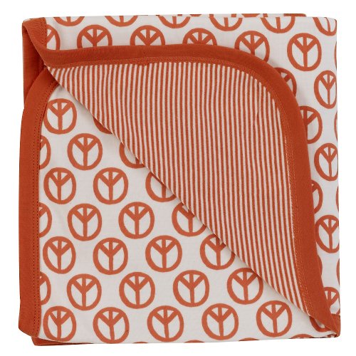 From Babies with Love (英國品牌) 100%有機棉 和平符號 祈求世界和平 包巾 最適合聖誕節的禮物