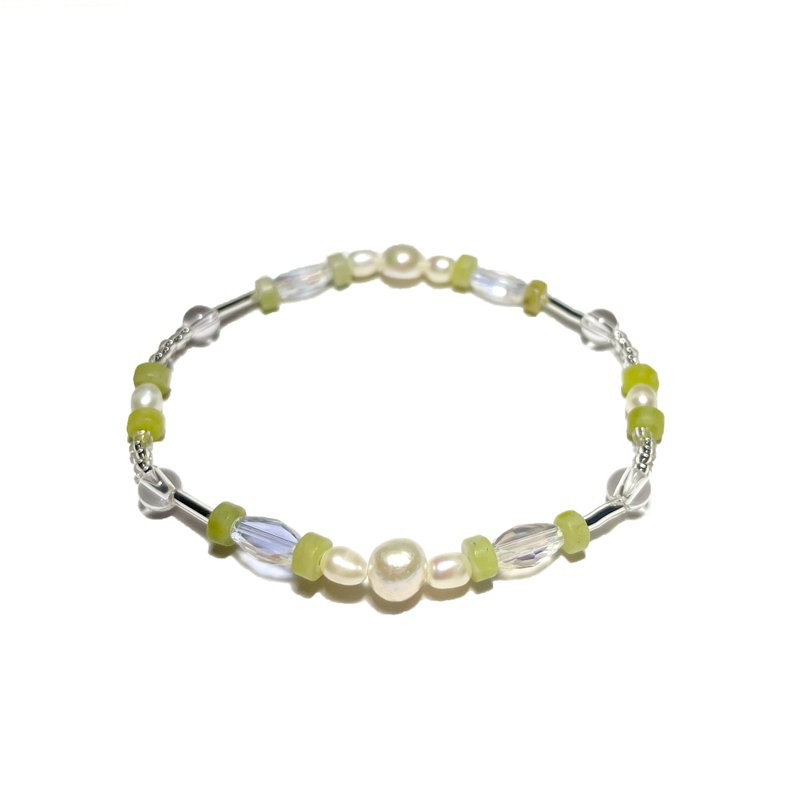 Lemon Pearl Bracelet 006 - 手鍊/手環 - 寶石 多色