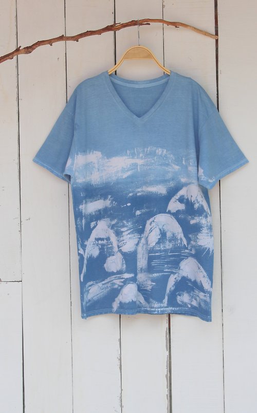 自在染 isvara 自在染isvara 手工藍染 共生系列 山神 純棉T-shirt