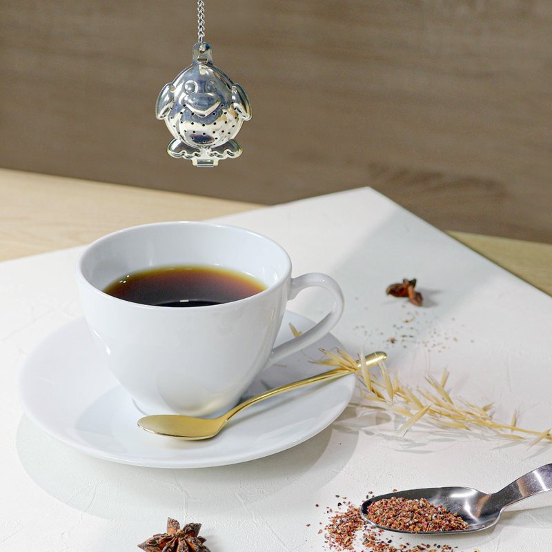 【日本製】Tomiwoody 懸掛式濾茶器-企鵝(兩色) - 茶壺/茶杯/茶具 - 不鏽鋼 