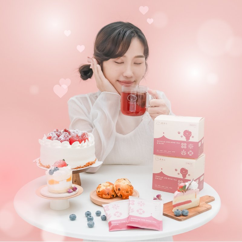 亮顏好氣色【完玫女神-洛神玫瑰花茶】無咖啡因輕養茶 - 溡菓以 - 茶葉/茶包/水果茶 - 植物．花 粉紅色