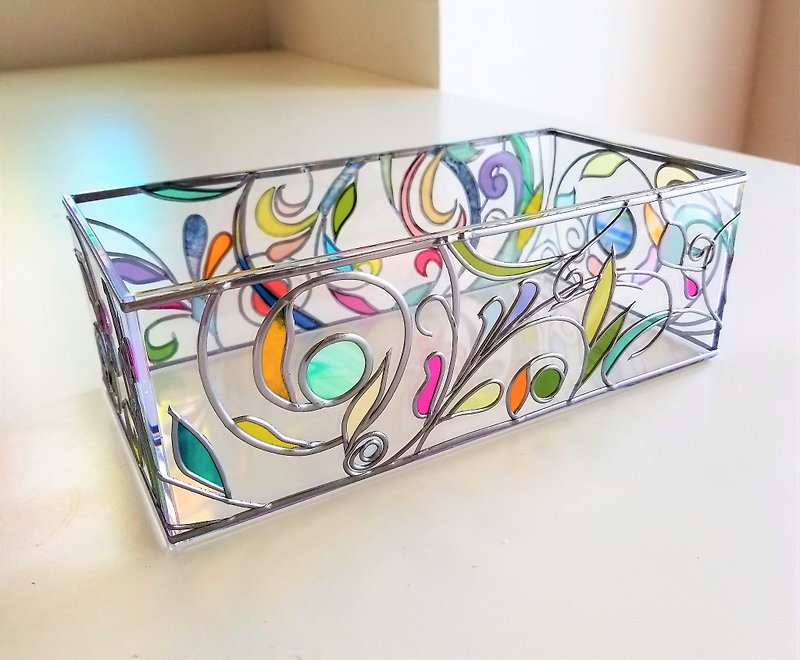 Order GlassArt made Tissue Paper Case　Spring Banquet2 - Tissue Boxes - Acrylic Multicolor