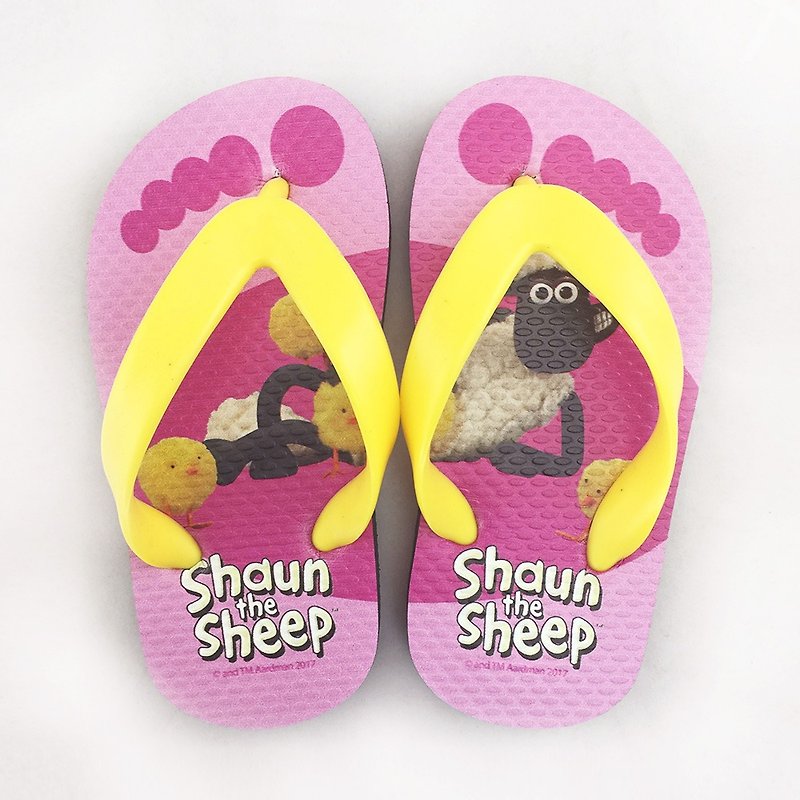 笑笑羊正版授權(Shaun The Sheep)-夾腳拖鞋(兒童)04 - 男/女童鞋 - 橡膠 粉紅色