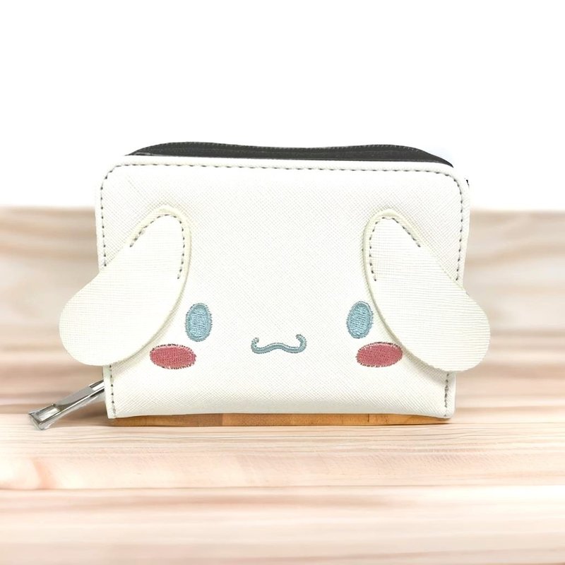 Cinnamoroll 大耳狗 x 酷樂村童趣造型短夾/錢包 三麗鷗正版授權 - 錢包/皮夾/長短夾 - 人造皮革 白色