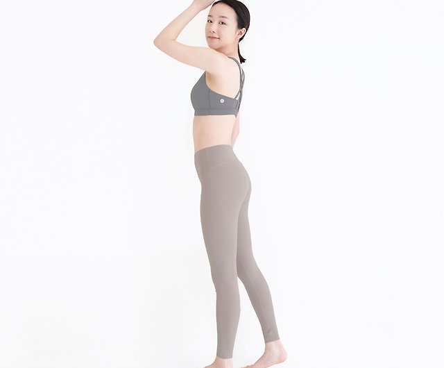 Mukasa】LISSOM Soft Feather Skin-friendly Yoga Pants - Smoke Green