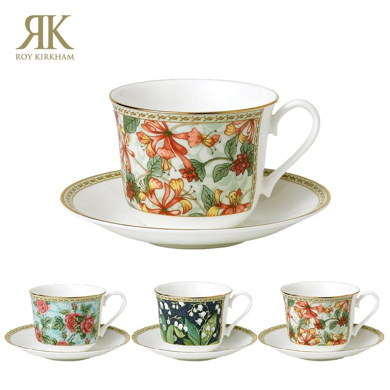 英國 RK經典Classic Collection 450ml金邊骨瓷早餐杯盤組 - 其他杯子 - 瓷 多色